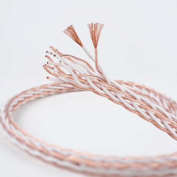 Main product image for Audtek 8TC Pure Copper Audiophile-Grade 16 Core Interlaced Braided OFC Hi-Fi Speaker Wire 11 AWG 50 ft.100-950